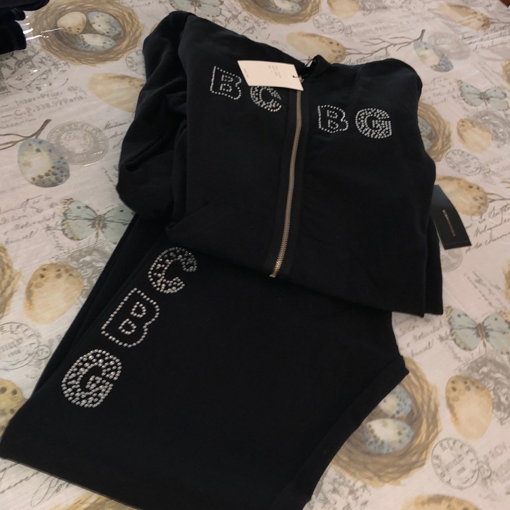 BCBG FRENCH TERRY LOGO BLACK